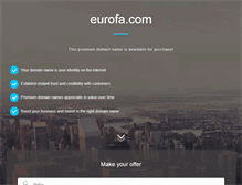 Tablet Screenshot of eurofa.com